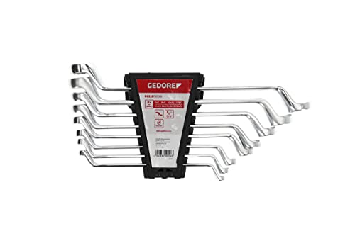 GEDORE red Doppelringschlüssel Satz, Set 8-tlg, SW 6-22 mm, gekröpft, 5degree abgewinkelt, dünn, Schraubenschlüssel, R01105008 GEDORE red Doppelringschlüssel Satz, Set 8-tlg, SW 6-22 mm, gekröpft, 5degree abgewinkelt, dünn, Schraubenschlüssel, R01105008 von Gedore Red