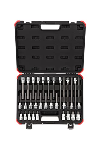 GEDORE Bit-Satz, Schraubendreher-Einsatz-Set für Innensechskant-Schrauben, Schraubenzieher-Bits, Werkzeug, R68003030 GEDORE Bit-Satz, Schraubendreher-Einsatz-Set für Innensechskant-Schrauben, Schraubenzieher-Bits, Werkzeug, R68003030 von Gedore Red