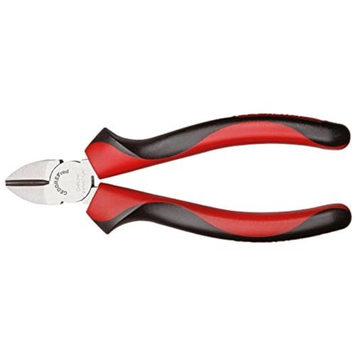 GEDORE red Seitenschneider 160 mm/Schlanke Kopfform/Induktiv gehärtete, lange Schneiden/2-Komponentengriff, handschonende Kraftübertragung von Gedore Red