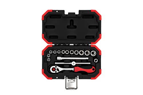 GEDORE red Steckschlüsselsatz, 16-teilig, Mit Umschaltknarre, Ratsche, Steckschlüssel, 1/4" GEDORE red Steckschlüsselsatz, 16-teilig, Mit Umschaltknarre, Ratsche, Steckschlüssel, 1/4" von Gedore Red