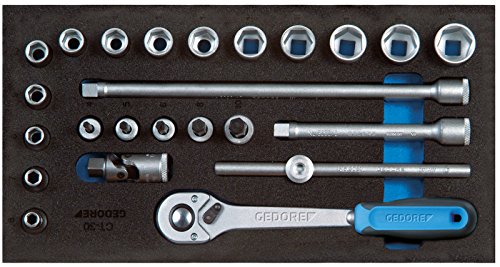 GEDORE 1500 CT1-30 Steckschlüssel-Sortiment 3/8" in Check-Tool-Modul, 1 Stück GEDORE 1500 CT1-30 Steckschlüssel-Sortiment 3/8" in Check-Tool-Modul, 1 Stück von GEDORE
