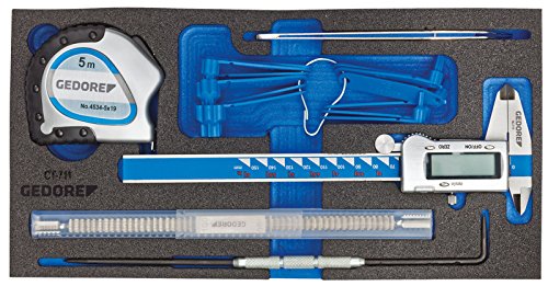 GEDORE 1500 CT1-711 Mess-Sortiment in Check-Tool-Modul, 1 Stück von GEDORE