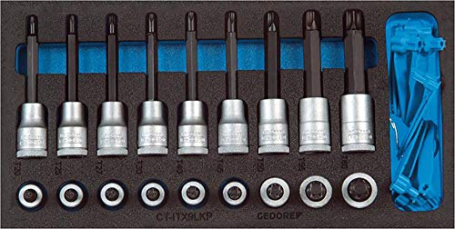 GEDORE 1500 CT1-ITX 19 LKP Satz Schraubendrehereinsätze 1/2' in Check-Tool-Modul, 1 Stück GEDORE 1500 CT1-ITX 19 LKP Satz Schraubendrehereinsätze 1/2' in Check-Tool-Modul, 1 Stück von GEDORE