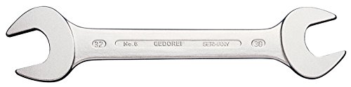 GEDORE Doppelmaulschlüssel 10 x 12 mm, Hochwertiger Vanadium-Stahl, Blendfreie Optik, Nach DIN 3110, Silber von GEDORE