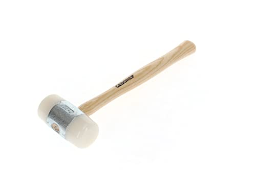 GEDORE Nylonhammer mit Holzgriff, Lederhammer, Ø 60 mm, Hammer mit Eschenstiel, Werkzeug, geschmiedet, 225 E-60 von GEDORE