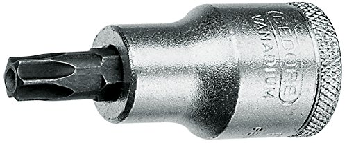 GEDORE Schraubendrehereinsatz 1/2 Zoll Innen-TORX Stift T40, 1 Stück, ITX 19 B T40 von GEDORE