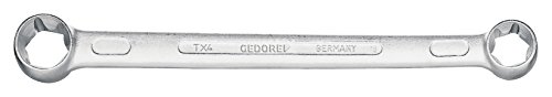 GEDORE TX-4 E14xE18 Doppelringschlüssel; Gerade Design; Für Außen TX-Schrauben; Professionelles Handwerkzeug; Langlebig & Präzise von GEDORE