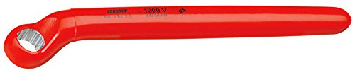 GEDORE VDE 2 E 22 VDE-Einringschlüssel, tief gekröpft, VDE isoliert bis 1000 V, nach EN 60900 / IEC 60900 mit 2-fach Check-Tool-Isolierung, Vanadium-Stahl 31CrV3, UD-Profil, 22 mm GEDORE VDE 2 E 22 VDE-Einringschlüssel, tief gekröpft, VDE isoliert bis 1000 V, nach EN 60900 / IEC 60900 mit 2-fach Check-Tool-Isolierung, Vanadium-Stahl 31CrV3, UD-Profil, 22 mm von GEDORE