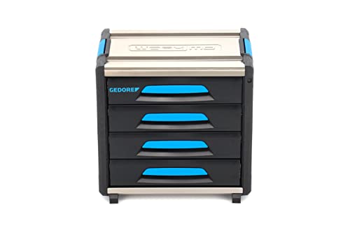 GEDORE Werkzeugbox WorkMo B2, 4 Schubladen, 1 Fach, Plastik/Alu, mit Zubehör abschließbar, leer, Werkzeug-Mobil 1110 WM-24 GEDORE Werkzeugbox WorkMo B2, 4 Schubladen, 1 Fach, Plastik/Alu, mit Zubehör abschließbar, leer, Werkzeug-Mobil 1110 WM-24 von GEDORE