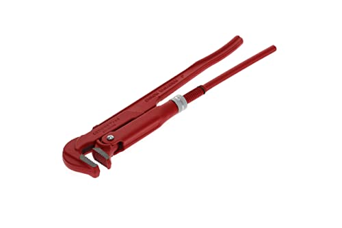 GEDORE Red 90 Degree Angled Pipe Wrench, Span 25 mm / 1 Inch, Swedish, Solid, Offset Teeth R27100010 von GEDORE