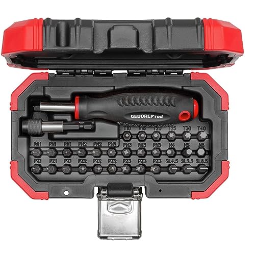 GEDORE red Bit-Satz 1/4 Zoll 32-teilig (PH, PZ, TX, IN, SL), inkl. Schnellwechseladapter von GEDORE