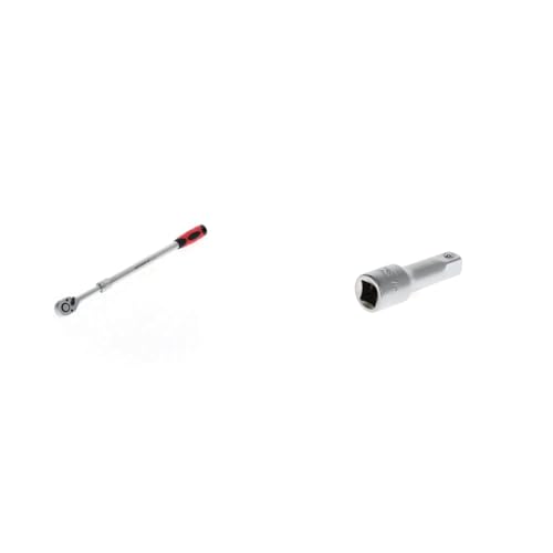 GEDORE red Teleskopknarre, Umschaltbar, Mit Druckknopfauslösung, 1/2 Zoll, Ergonomischer 2K-Griff, Stahlrohr, Rot/Schwarz & red Steckschlüsselverlängerung, 1/2'' 12,5 mm 4-kant Antrieb, 75 mm lang GEDORE red Teleskopknarre, Umschaltbar, Mit Druckknopfauslösung, 1/2 Zoll, Ergonomischer 2K-Griff, Stahlrohr, Rot/Schwarz & red Steckschlüsselverlängerung, 1/2'' 12,5 mm 4-kant Antrieb, 75 mm lang von GEDORE