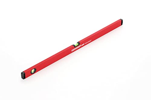 GEDORE red Wasserwaage, 1000 mm lang, mit Vertikal- und Horizontal-Libelle, Messgenauigkeit +/- 0,5 mm/m, R94100087 von Gedore Red