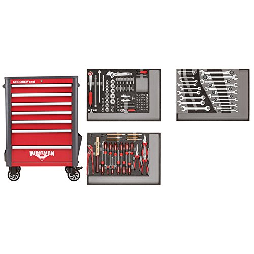 GEDORE red Werkzeugsatz im Werkstattwagen WINGMAN 129-teilig GEDORE red Werkzeugsatz im Werkstattwagen WINGMAN 129-teilig von Gedore Red