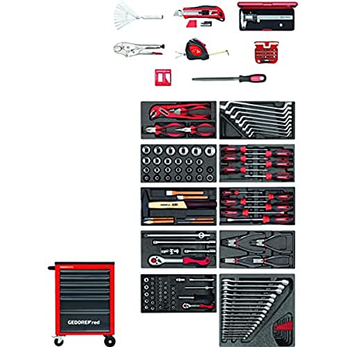 GEDORE red im Werkzeuge + Werkstattwagen MECHANIC 166-teilig- von Gedore Red
