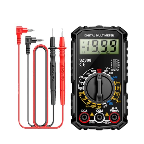 Digitales Multimeter, professionell, automatische Messung, Haustester – Voltmeter Multimeter | Spannungsprüfer mit 2000 Punkten, Multimeter mit LCD-Display mit Hintergrundbeleuchtung Digitales Multimeter, professionell, automatische Messung, Haustester – Voltmeter Multimeter | Spannungsprüfer mit 2000 Punkten, Multimeter mit LCD-Display mit Hintergrundbeleuchtung von GEDOX
