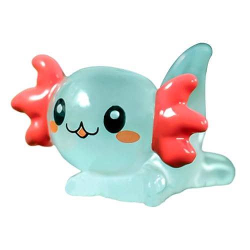 GEDOX Axolotl Miniaturfiguren, Axolotl-Figuren, winzige Cartoon-Harzfiguren, Dekoration für Aquarien, die im Dunkeln leuchten, kleine Tierfiguren GEDOX Axolotl Miniaturfiguren, Axolotl-Figuren, winzige Cartoon-Harzfiguren, Dekoration für Aquarien, die im Dunkeln leuchten, kleine Tierfiguren von GEDOX