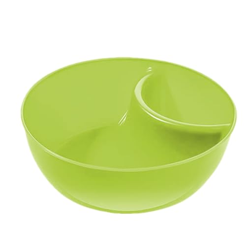GEDOX Geteilte Schale für Chips und Dips – Servierplatte für Snacks – stapelbarer Teller mit Dip-Sektion – Cracker-Schalen geteilte Tabletts – Dip-Schalen von GEDOX