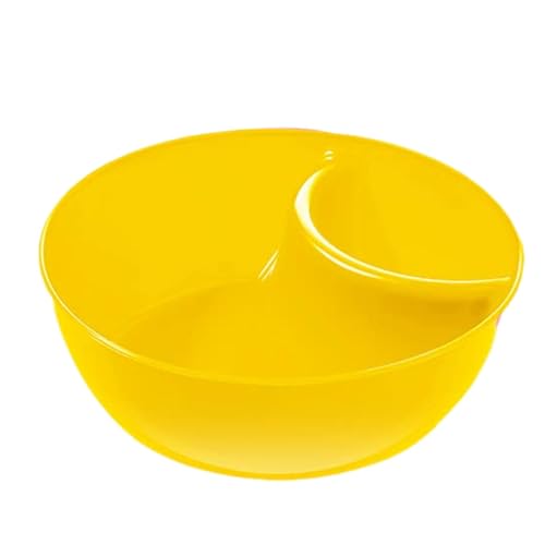 GEDOX Geteilte Schale für Chips und Dips – Servierplatte für Snacks – stapelbarer Teller mit Dip-Sektion – Cracker-Schalen geteilte Tabletts – Dip-Schalen von GEDOX