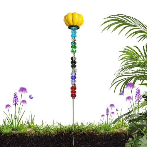 Gartenpfähle mit Perlen, dekorative Gartenpfähle mit Perlen, kreative Pflanzenpfähle, dekorative Feenstäbe für Garten, 33 cm Gartenpfahl mit Deckel Gartenpfähle mit Perlen, dekorative Gartenpfähle mit Perlen, kreative Pflanzenpfähle, dekorative Feenstäbe für Garten, 33 cm Gartenpfahl mit Deckel von GEDOX