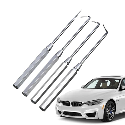 Pick Puller Tool Car Präzisions-Auto-Haken-Set, Auswahl-Set und -Haken, 4-teilig, Fahrzeugwartungswerkzeuge zum Entfernen von Unterlegscheiben, JU von GEDOX
