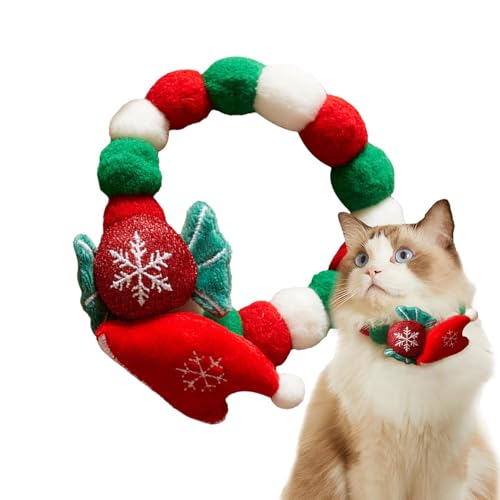 Plüschhalsband für Welpen, Halsband für Haustiere mit Plüschbällen, Hundehalsband mit weihnachtlichem Plüschball, Weihnachtszubehör, Weihnachtskostüm für Katzen, lustige Dekoration für den Hals Plüschhalsband für Welpen, Halsband für Haustiere mit Plüschbällen, Hundehalsband mit weihnachtlichem Plüschball, Weihnachtszubehör, Weihnachtskostüm für Katzen, lustige Dekoration für den Hals von GEDOX