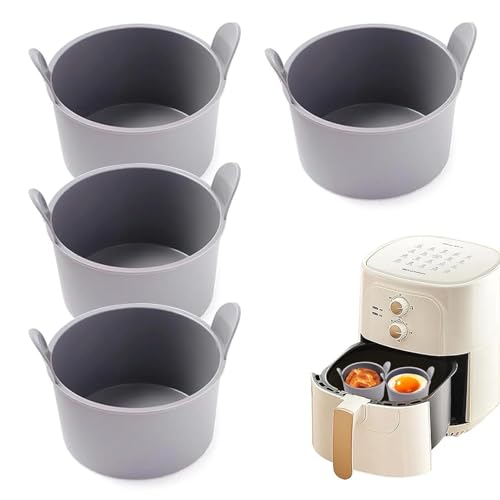 Silikon-Eier-Pochierbecher, antihaftbeschichtet, Eierkocher, Pochierform, pochierter Eierkocher für Backen, Ofen, Mikrowelle, Herd, Ei, Kochen, Luftfritteuse, Auflaufförmchen für Luftfritteuse Silikon-Eier-Pochierbecher, antihaftbeschichtet, Eierkocher, Pochierform, pochierter Eierkocher für Backen, Ofen, Mikrowelle, Herd, Ei, Kochen, Luftfritteuse, Auflaufförmchen für Luftfritteuse von GEDOX