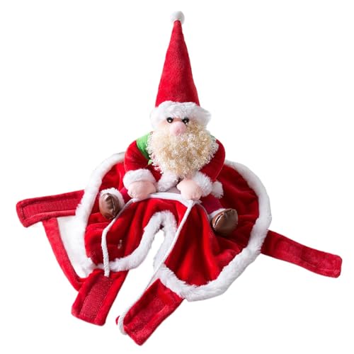 Weihnachtskostüm für Hunde, Cosplay-Kleidung für Haustiere, Weihnachtsmann-Hundekostüm, Reitbekleidung für Haustiere, Weihnachtsmann, lustiges Kostüm, Kleidung, Kostüm von GEDOX