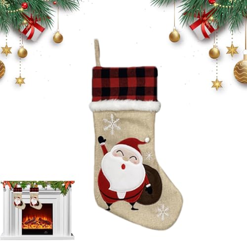 Weihnachtsstrumpf-Dekoration, Weihnachtsstrumpf-Ornament für Weihnachtsdekoration, dekorative Weihnachtsstrümpfe für Weihnachtsbäume für Süßigkeiten, Schokolade und Jug Weihnachtsstrumpf-Dekoration, Weihnachtsstrumpf-Ornament für Weihnachtsdekoration, dekorative Weihnachtsstrümpfe für Weihnachtsbäume für Süßigkeiten, Schokolade und Jug von GEDOX