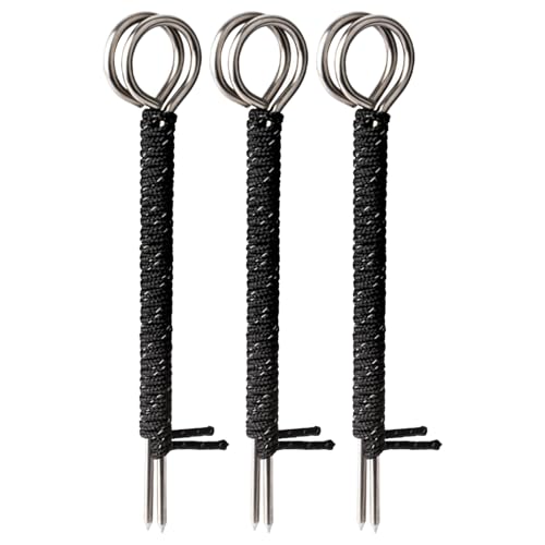 Zeltheringe – Zeltheringe – Heringe für Zelte, robuste Edelstahl-Heringe mit Seil, rostfreie Gartenpfähle mit Spitze Zeltheringe – Zeltheringe – Heringe für Zelte, robuste Edelstahl-Heringe mit Seil, rostfreie Gartenpfähle mit Spitze von GEDOX