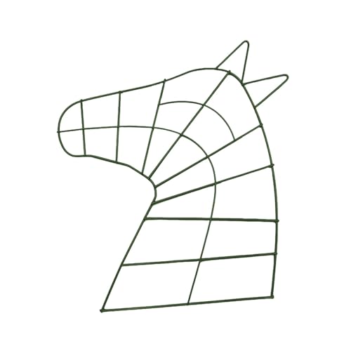 für Girlanden aus Draht mit Pferdekopf | Kranzrahmen für Bastelarbeiten | Metallkranzrahmen | Drahtkranz in Form eines Pferdes | Kit für Girlanden aus Draht mit Pferdekopf | Kranzrahmen für Bastelarbeiten | Metallkranzrahmen | Drahtkranz in Form eines Pferdes | Kit von GEDOX