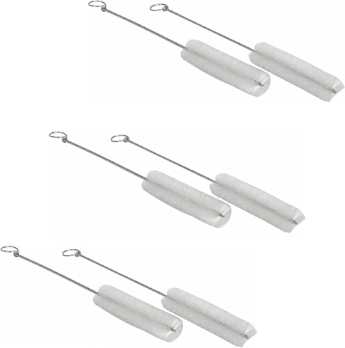 GEDRACKPMYN Tracheotomie-Reinigungsbürsten, 6 Stück biegbare Kehlkopf Bürste, Nylonborsten, Schlauchreiniger mit Edelstahlgriff,8mm GEDRACKPMYN Tracheotomie-Reinigungsbürsten, 6 Stück biegbare Kehlkopf Bürste, Nylonborsten, Schlauchreiniger mit Edelstahlgriff,8mm von GEDRACKPMYN