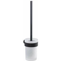 Gedy - Sapho Badaccessoires - WC-Bürste mit Halter, Wandmontage, schwarzmatt / Glas Satin PI330314 Gedy - Sapho Badaccessoires - WC-Bürste mit Halter, Wandmontage, schwarzmatt / Glas Satin PI330314 von GEDY