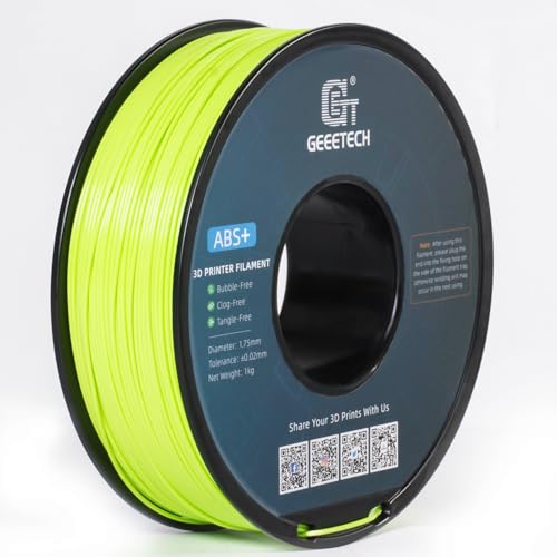 GEEETECH ABS+ Filament 1,75 mm, 3D Drucker Filament,1 kg pro Spule,Apfel Grün von GEEETECH