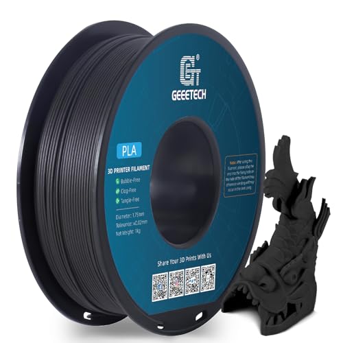 GEEETECH Filament PLA 1,75mm für 3D Drucker 1kg Spool, Holz Ebenholz von GEEETECH