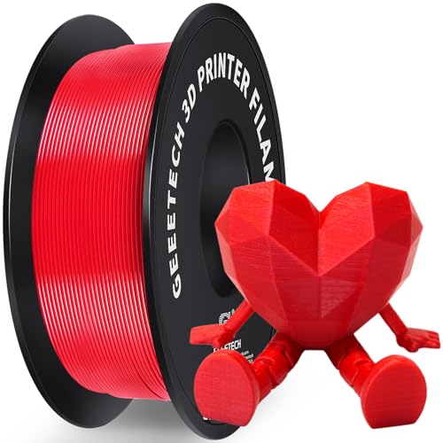 GEEETECH Filament PLA 1.75mm, 3D Drucker PLA Filament 1kg Spool, Pla Rot von GEEETECH