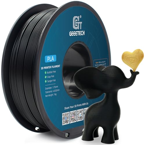 GEEETECH Filament PLA 1.75mm, 3D Drucker PLA Filament 1kg Spool, Pla Schwarz GEEETECH Filament PLA 1.75mm, 3D Drucker PLA Filament 1kg Spool, Pla Schwarz von GEEETECH