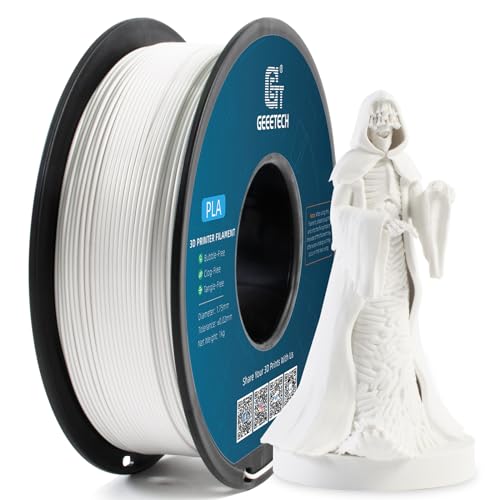 GEEETECH Filament PLA 1.75mm, 3D Drucker PLA Filament 1kg Spool, Warmweiß von GEEETECH