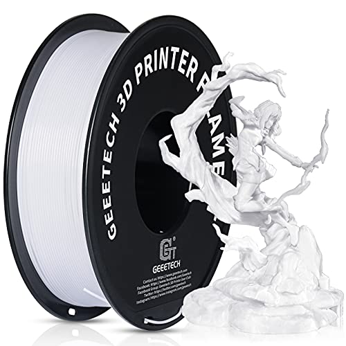 GEEETECH PETG Filament, 1,75 mm, Weiß, PETG, 1 kg, für 3D-Drucker von GEEETECH