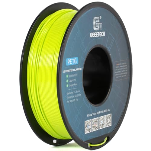 GEEETECH PETG Filament 1,75 mm, 3D Drucker Filament,1 kg pro Spule,Apfel Grün von GEEETECH