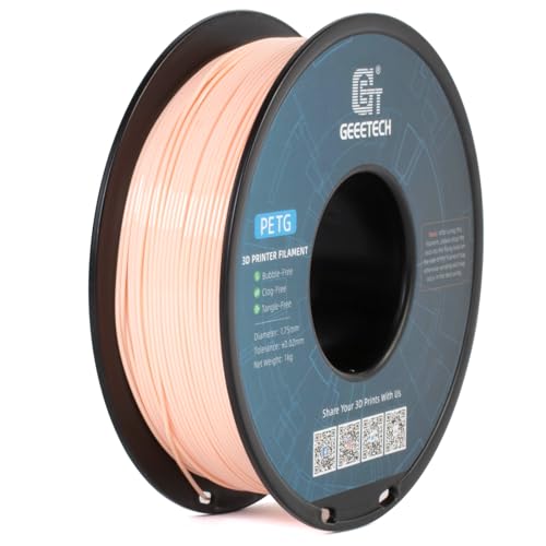GEEETECH PETG Filament 1,75 mm, 3D Drucker Filament,1 kg pro Spule,Hautfarbe von GEEETECH