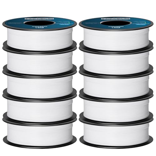 GEEETECH PETG Filament Weiß, 10x1kg Spule für 3d Drucker von GEEETECH