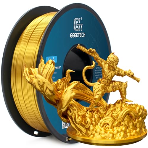 GEEETECH PLA Filament 1.75mm Silk Gold, 3D Drucker Filament 1.75 PLA 1kg Spool GEEETECH PLA Filament 1.75mm Silk Gold, 3D Drucker Filament 1.75 PLA 1kg Spool von GEEETECH