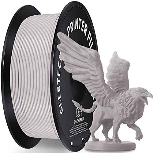 GEEETECH Upgrade PLA-Filament für 3D-Drucker 1,75 mm, 0,02 mm, New Grau, Spule 1 kg von GEEETECH