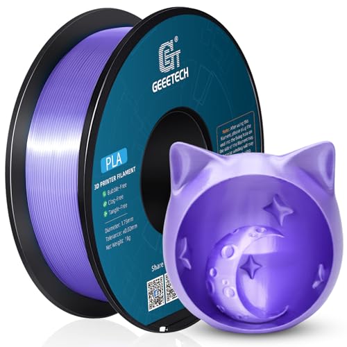 GEEETECH PLA filament 1.75mm Silk Lila, 3d filament PLA for 3d Drucker 1kg spool von GEEETECH