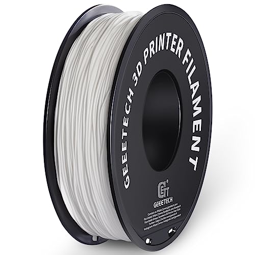 GEEETECH TPU Filament 1,75 mm +/- 0,02 mm für 3D Drucker, 1KG 1 Spool Weiß von GEEETECH