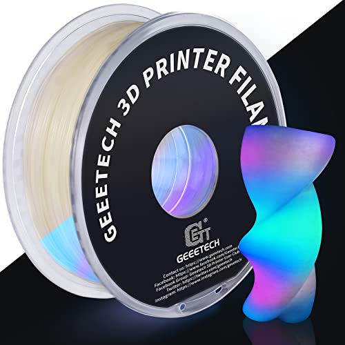Geeetech PLA Filament, 3D-Drucker PLA Filament 1 kg Spule, Genauigkeit +/- 0,02 mm, Leuchtender Farbverlauf… von GEEETECH