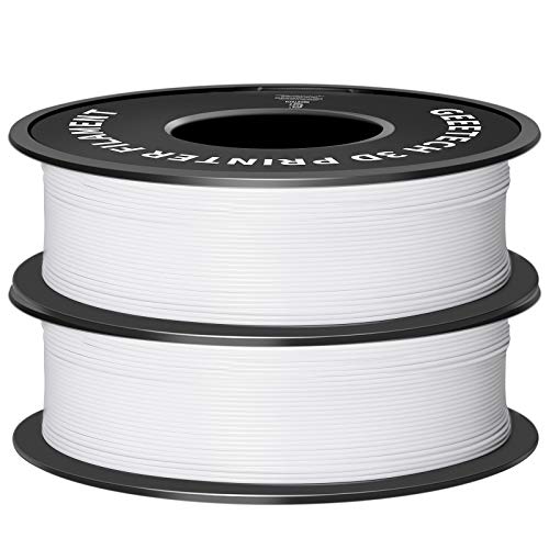 Geeetech PLA Filament 1,75 mm, 3D Drucker PLA Filament,1 kg pro Spule, 2 Spulen, Weiß von GEEETECH