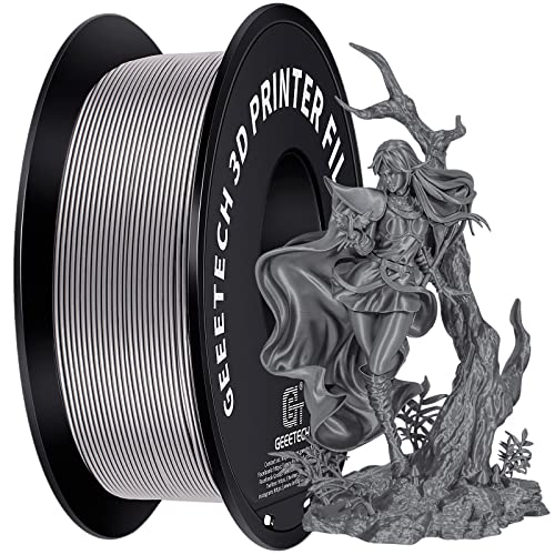 Geeetech Upgrade PLA Filament 1,75 mm, 3D Drucker PLA Filament,1 kg pro Spule, 1 Spulen,Silber von GEEETECH