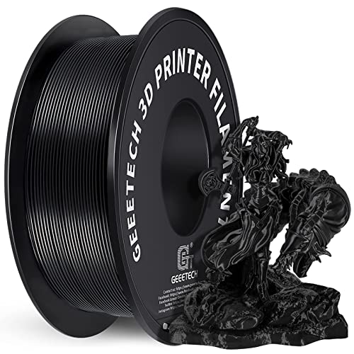 Geeetech Upgrade PLA Filament 1,75 mm, 3D Drucker PLA Filament,1 kg pro Spule, 1 Spulen,Schwarz von GEEETECH